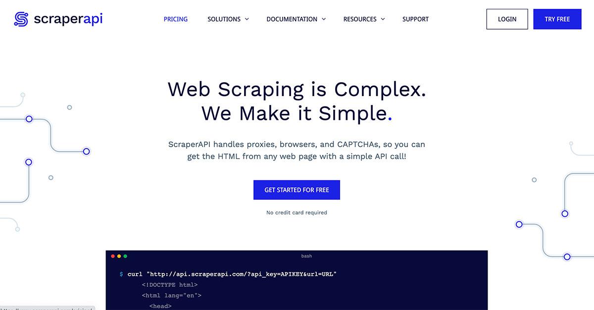 scraper api website